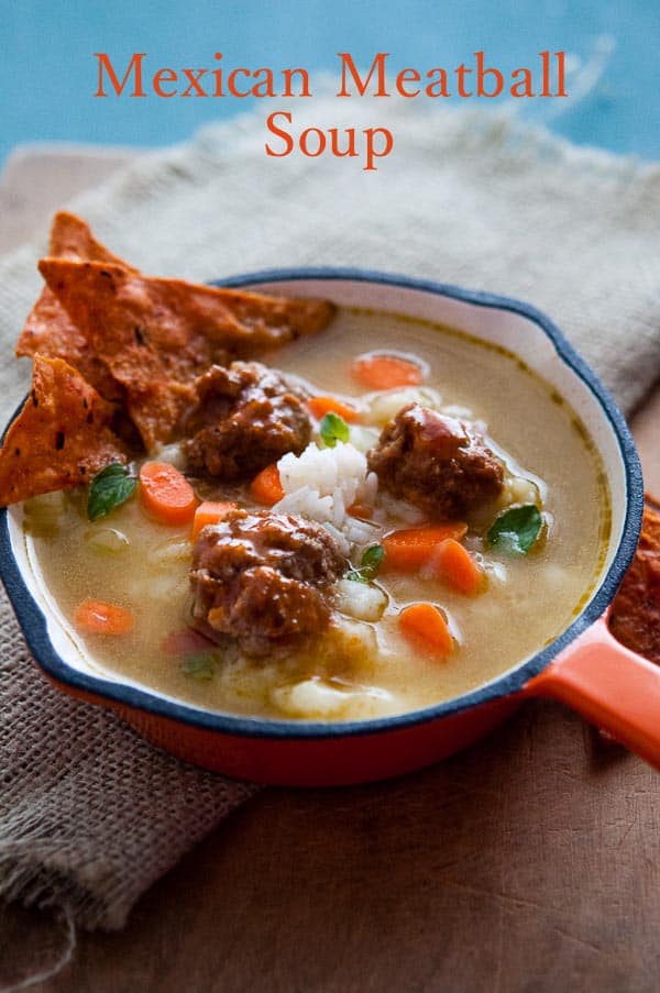 Southwest Meatball Soup Recipe - Everyday Southwest