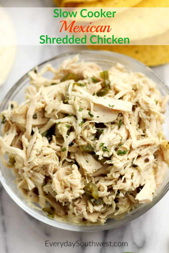 Mexican Shredded Chicken in the Slow Cooker - Everyday Southwest